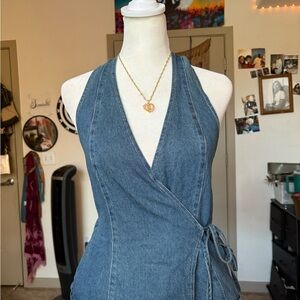 Forever 21 Blue Denim Fabric